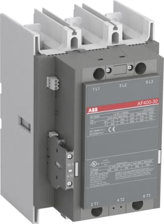 ABB AF Contactor, 250V Coil, 3-Pole, 600 A, 200 kW 250V, 3 NO
