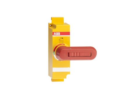 ABB Yellow, Red Rotary Handle, 100 mm, OSVY Series
