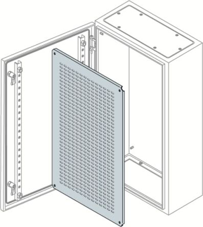 ABB Steel Galvanised Mounting Plate SR2 Accessory, 200mm W, 300 mm L for Use with Enclosure