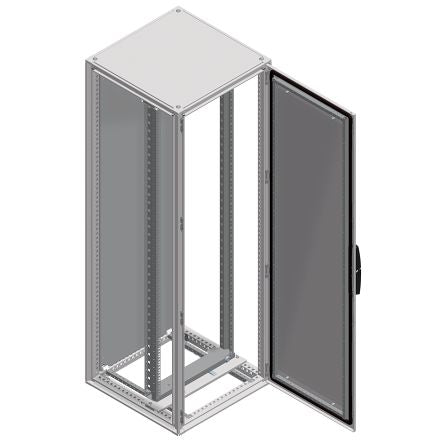 Schneider Electric PanelSeT Accessoires Series Grey 40 U Steel Server Rack , with Swing Frame, 2000 mm Height 600 mm