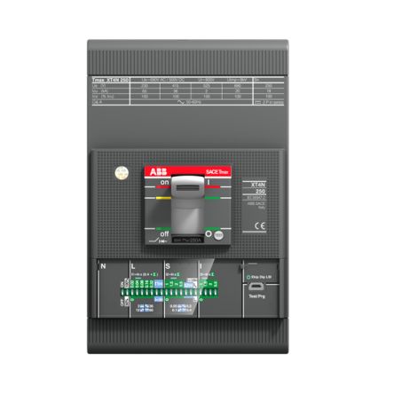 ABB, XT4N, 1SDA06 Molded Case Circuit Breaker 3-Pole 63A, Breaking Capacity 65 kA, Fixed