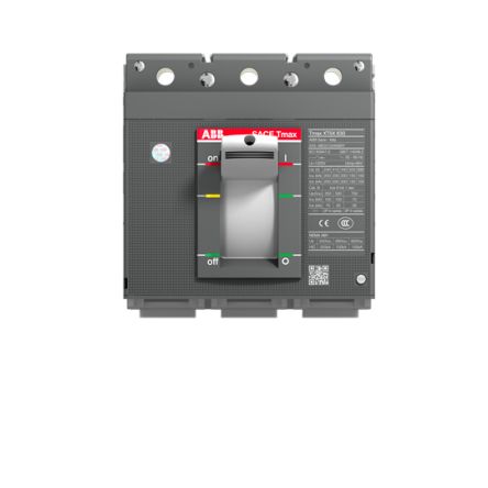 ABB, Tmax XT, 1SDA10 Molded Case Circuit Breaker 3-Pole 6kA, Breaking Capacity 70 kA, Fixed