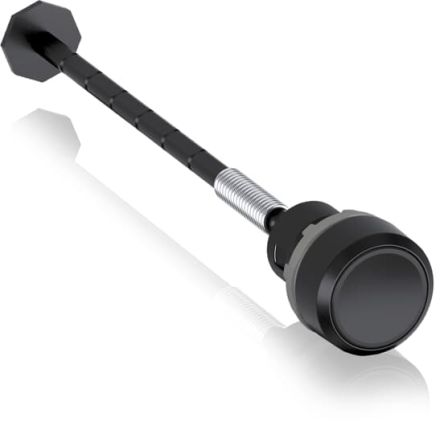 ABB KPR3 Series Black Momentary Push Button Head, 22.5 mm Cutout