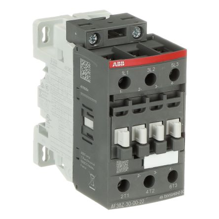 ABB AF Contactor, 130V Coil, 3-Pole, 50 A, 18.5 kW 130V, 3 NO