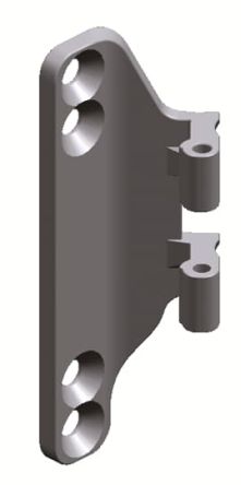 ABB RZ1 Series Metal Wall Fixing Support for Use with Cabinets TriLine 260 mm x 55 mm x 160mm