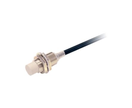 Omron E2E-X16MB1T18 5M Threaded Barrel Inductive Proximity Sensor, M18 PNP E2E 30V dc 16 mm 30 V dc 50mA