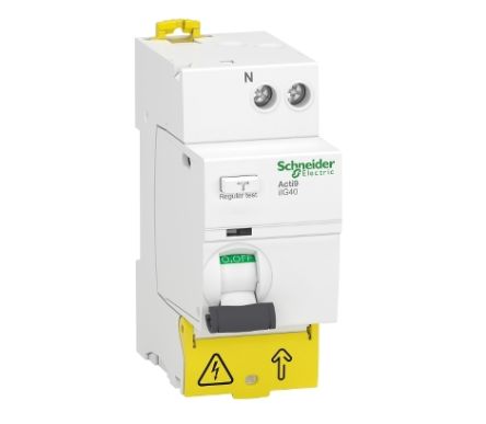 Schneider Electric Acti9 iIG40 Series Residual Current Circuit Breaker, 63A, 1-Pole, 300 mA, Type AC, 500 A 230V ac