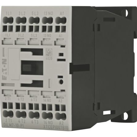 Eaton DILM Contactor, 24V dc Coil, 3-Pole, 3 kW, 1 NO, 690V