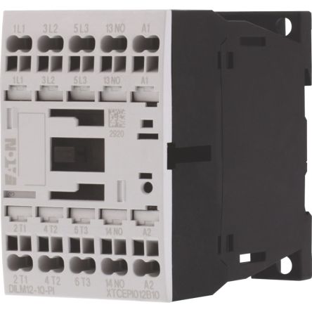 Eaton DILM Contactor, 24V dc Coil, 3-Pole, 12 A, 5.5 kW, 1 NO, 690V