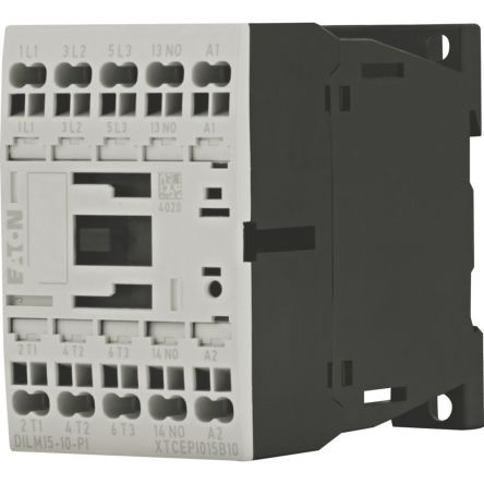 Eaton DILM Contactor, 24V dc Coil, 3-Pole, 15.5 A, 7.5 kW, 1 NO, 690V