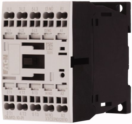 Eaton DILM Contactor, 230V ac Coil, 3-Pole, 12 A, 5.5 kW, 1 NO, 690V