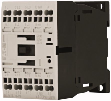 Eaton DILM Contactor, 220V ac Coil, 3-Pole, 15 A, 7.5 kW, 1 NO, 690V