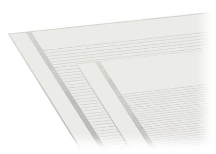 WAGO, 210 Marker Strip for use with Terminal Strips With 2.54mm Pin Spacing