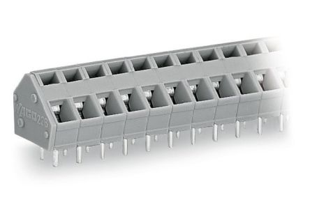 WAGO PCB Terminal Block, 5-Contact, 5.08 mm Pitch, 1 Row, 236-405