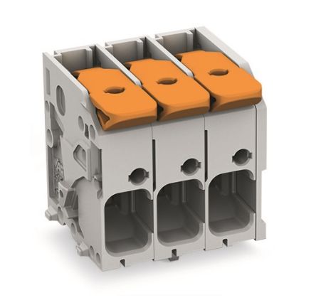 WAGO PCB Terminal Block, 5-Contact, 7.5 mm Pitch, 1 Row, 2606-1105/020-000