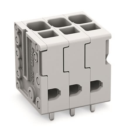 WAGO PCB Terminal Block, 3-Contact, 5 mm Pitch, 1 Row, 2624-3103