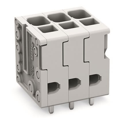 WAGO PCB Terminal Block, 6-Contact, 5 mm Pitch, 1 Row, 2624-3106