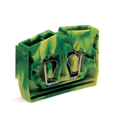 WAGO 264-307 264 Series Terminal Block Green, Yellow, 2.5mm², 1-Level, Cage Clamp