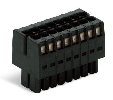WAGO Pluggable Terminal Block, 12-Contact, 3.5 mm Pitch, 2 Row, 713-1106