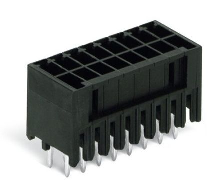 WAGO 713 Series Pluggable Terminal Block, 10-Contact, 3.5 mm Pitch, 2 Row, 713-1405