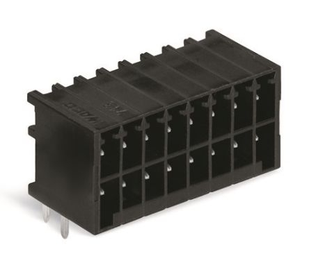 WAGO 713 Series Pluggable Terminal Block, 10-Contact, 3.5 mm Pitch, 2 Row, 713-1425