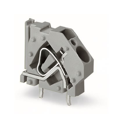 WAGO PCB Terminal Block, 1-Contact, 7.5 mm Pitch, 1 Row, 745-834