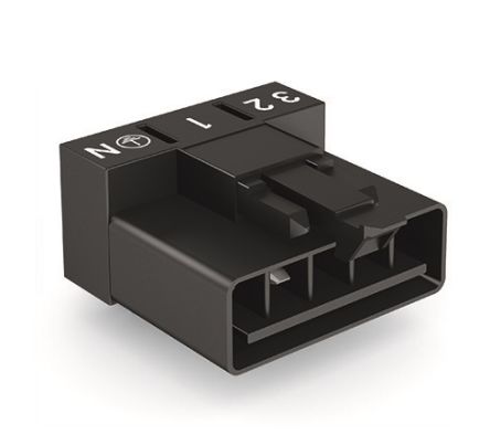 WAGO 890 Series PCB Connector Male Cage Clamp, 5-Pole, 16A, 5-Way, IP20