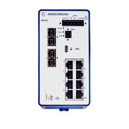Hirschmann Managed 10 Port Ethernet Switch