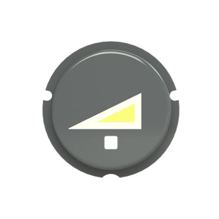 ABB Push Button Switch for Use with F@H Dimmer, Pre-printed "Dimmer Symbol