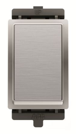 ABB Silver, 2 Way Push Button, 1 Gang, AMD