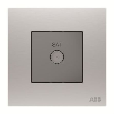 ABB F Female 1 Outlet TV Aerial Connector, Flush