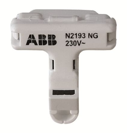 ABB White LED Push Button for Use with Card Switchers
