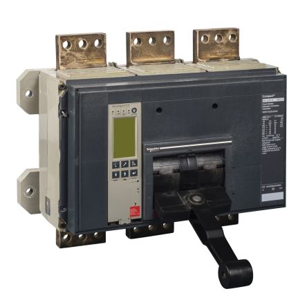 Schneider Electric, ComPact, Compact Molded Case Circuit Breaker 3-Pole 2kA, Breaking Capacity 50 kA, Fixed