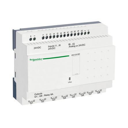 Schneider Electric Zelio Logic Series Logic Module, Relay Output, 12-Input, Discrete, Analogue Input