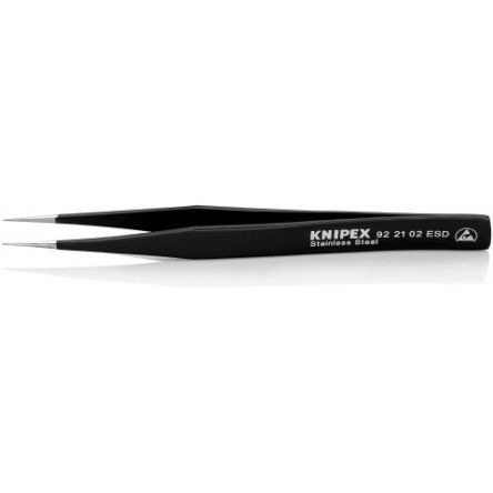Knipex 128mm Stainless Steel Straight ESD Safe Tweezer