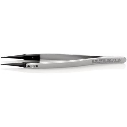 Knipex 130mm Stainless Steel Straight ESD Safe Tweezer