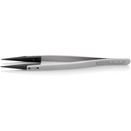 Knipex 130mm Stainless Steel Straight ESD Safe Tweezer