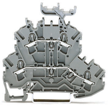 WAGO 2002-2231 Feed Through Terminal Block Grey, 2.5mm², 2-Level, Cage Clamp, ATEX, IECEx