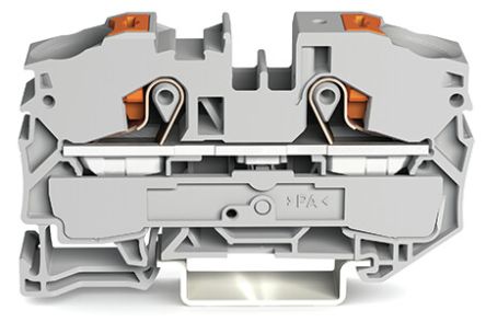 WAGO 2216-1201 Feed Through Terminal Block Grey, 16mm², 1-Level, Cage Clamp, ATEX, IECEx