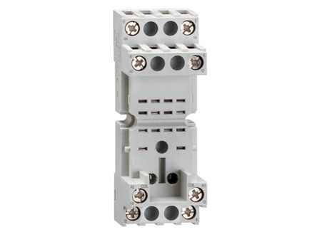 Lovato HR 4 Way 230V ac DIN Rail Relay Socket, for use with HR SERIES