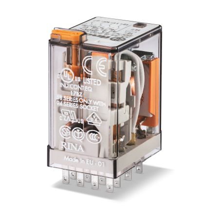Finder Relay, 24V dc Coil, 7A Switching Current, 4 CO