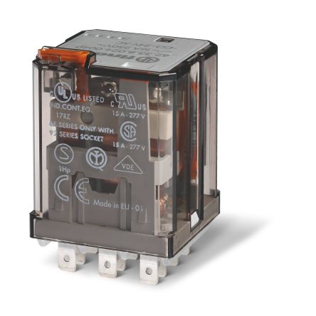 Finder Relay, 120V ac Coil, 16A Switching Current, 3PDT