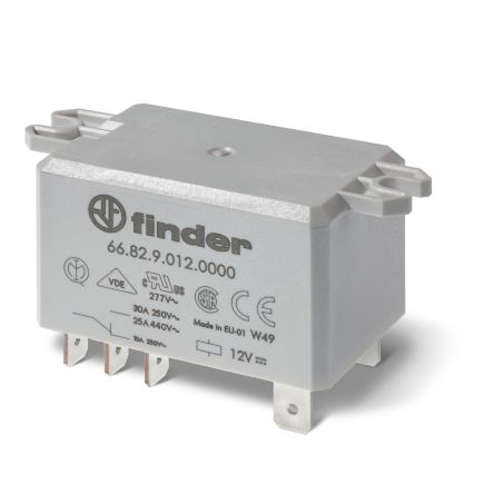Finder Flange Relay, 24V dc Coil, 30A Switching Current, 2 NO