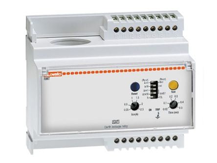 Lovato Earth Leakage Relay, 50 to 60 Hz Frequency, 0.25 to 2.5 A Leakage, SPDT Output