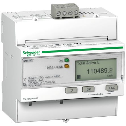 Schneider Electric 3 Phase LCD Energy Meter, Type Electronic