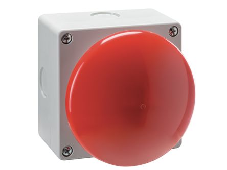 Lovato LP9 Series Push Button Switch, Momentary, Panel, 94 x 94 mm Cutout, 1 NO/1 NC, IP65, 600 V dc