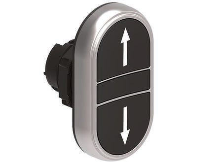 Lovato LPCB71 Series Black Spring Return Push Button Head, 22 mm Cutout, IP66, IP67, IP69K
