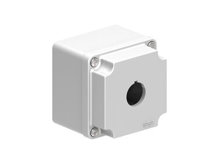 Lovato Grey Metal LPZM Empty Control Station - 1 Hole 22.5 mm Diameter