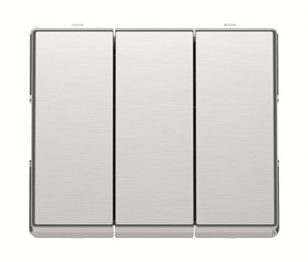 ABB Grey, 1 Way Rocker, 3 Gang, Millenium