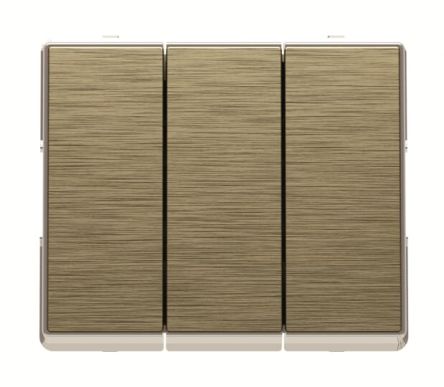 ABB Silver, 1 Way Rocker, 3 Gang, Millenium